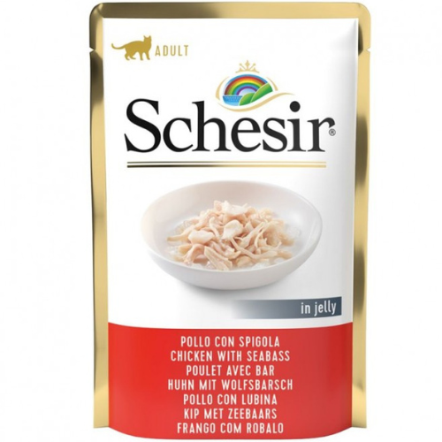 Schesir Chicken With Seabass in Jelly 85g