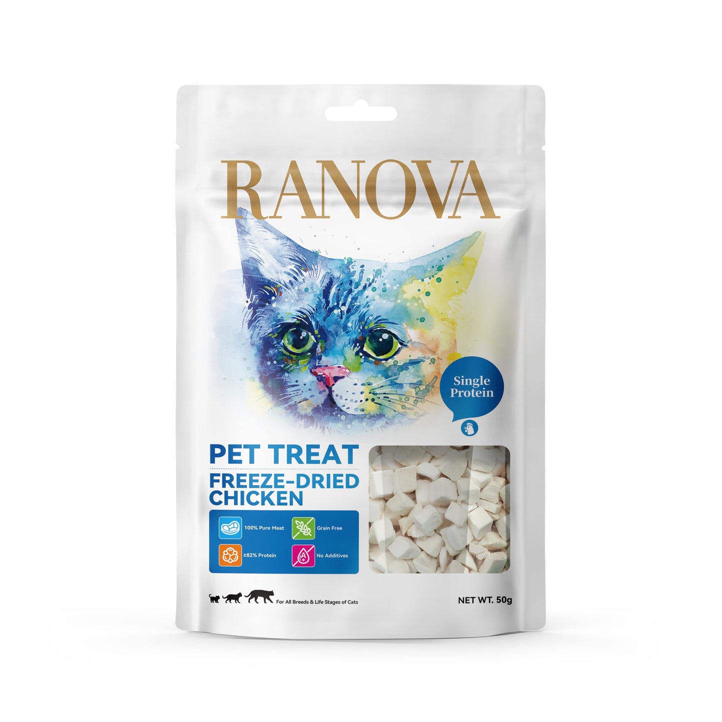 Ranova Freeze Dried Chicken Treats for Cats