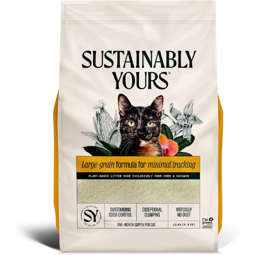 Sustainably Yours Natural Cat Litter Large Grains - 13lb/5.9 Kgs