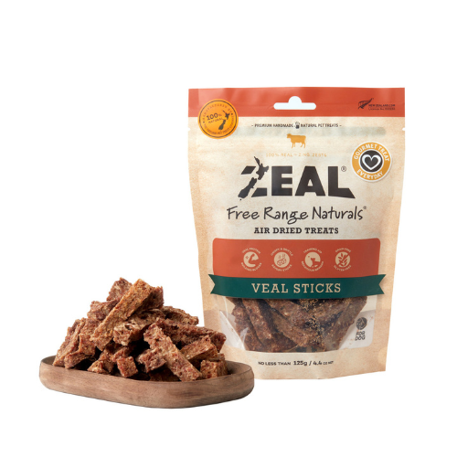 Zeal Veal Sticks for Dogs 125g