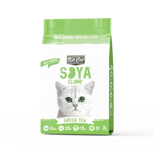 Kit Cat Soya Clump Soybean Litter – Green Tea 7L