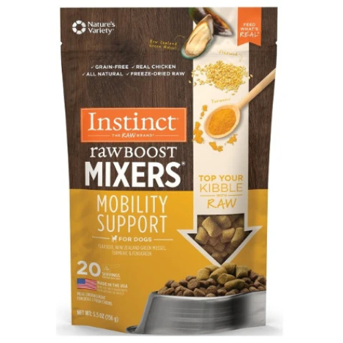 Instinct Raw Boost Mixers Mobility Support Freeze Dried Dog Food Topper 156g - 5.5oz