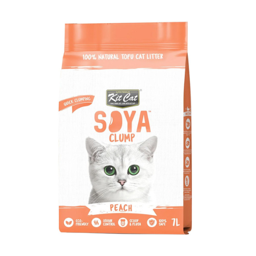 Kit Cat Soya Clump Soybean Litter – Peach 7L