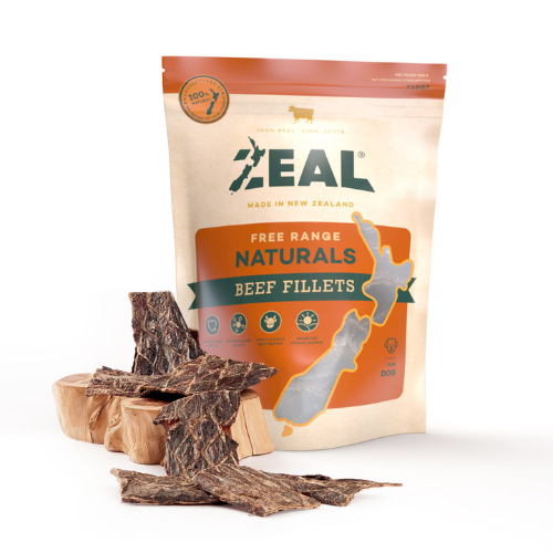 Zeal Dried Beef Fillets for Dogs 125g