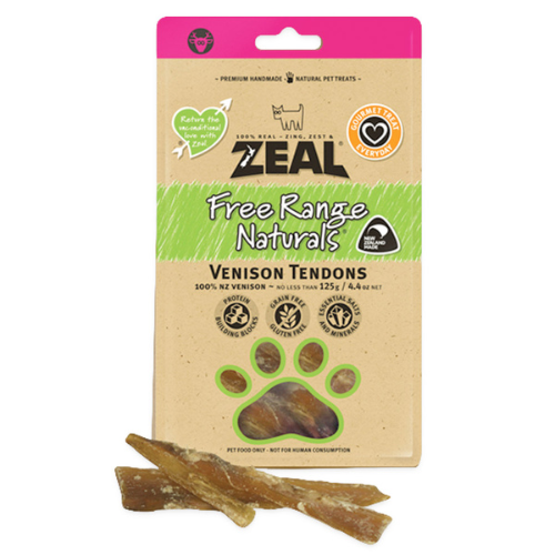 Zeal Venison Tendons for Dogs (125g)