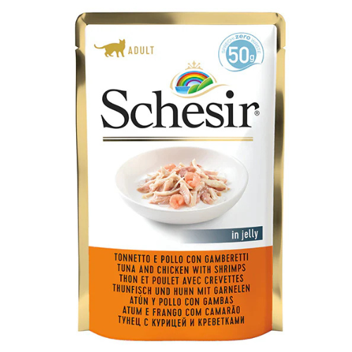 Schesir Tuna And Chicken With Shrimps in Jelly 50g