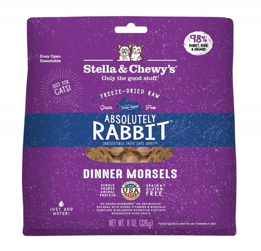 Stella & Chewy's Freeze-Dried Rabbit for Cats   8oz (226g)