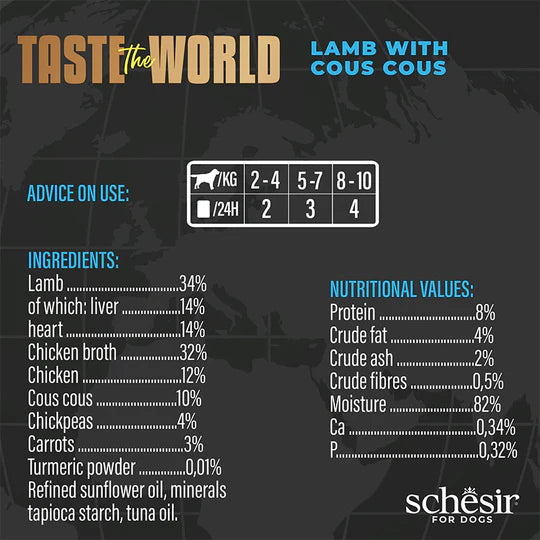 Schesir Taste the World Lamb With Cous Cous in Broth 150g