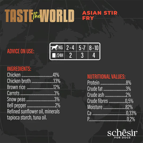 Schesir Taste the World Asian Stir Fry in Broth 150g