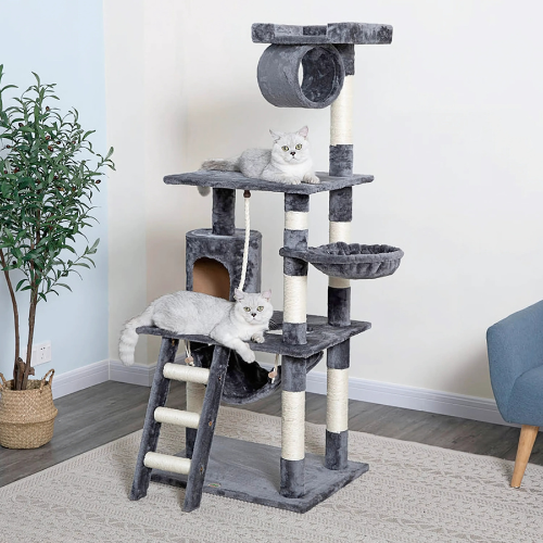 Go Petclub 62″ Classic Cat Tree with Sisal Covered Posts