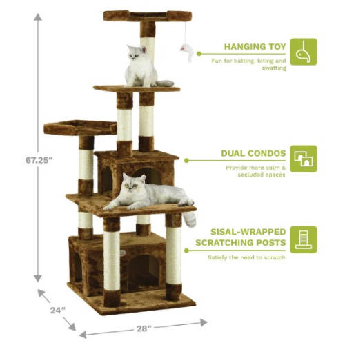 Go Petclub 67" Cat Tree Condo