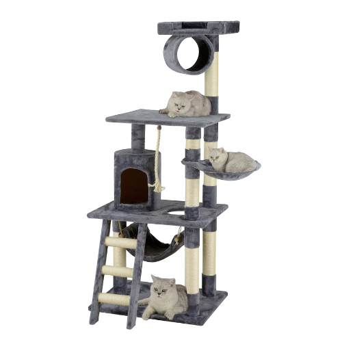 Go Petclub 62″ Classic Cat Tree with Sisal Covered Posts