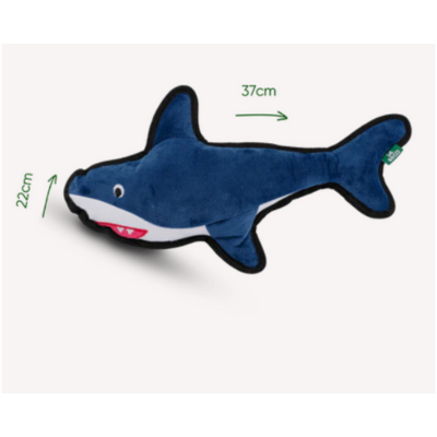 Beco Rough and Tough Shark Soft Dog Toy