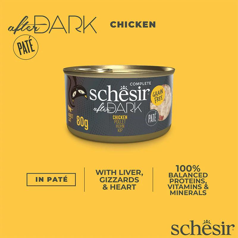 Schesir After Dark Patè For Cat - Chicken 80g