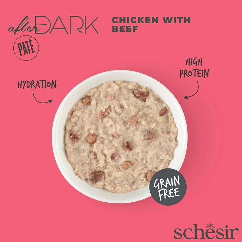 Schesir After Dark Patè For Cat - Chicken With Beef 80g