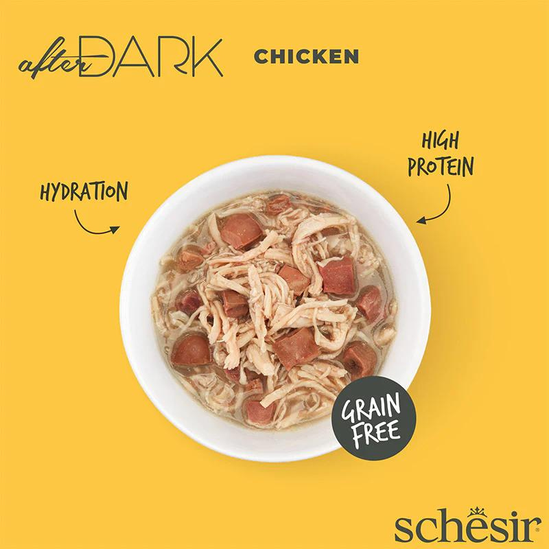 Schesir After Dark Wholefood In Broth For Cat - Chicken 80g