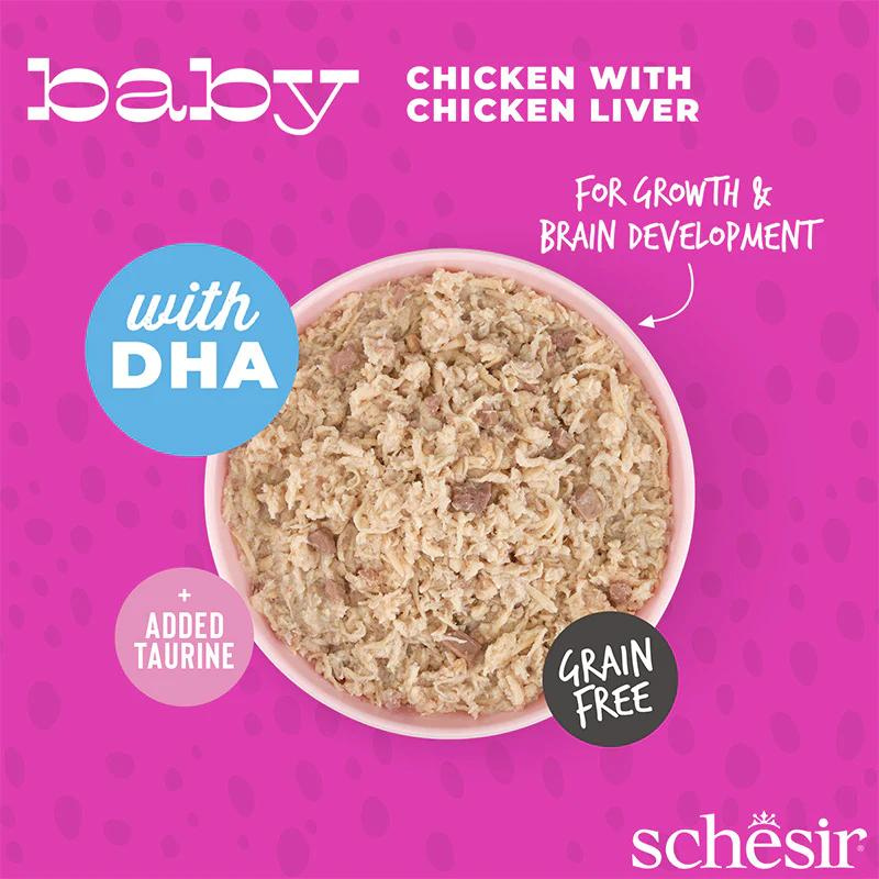 Schesir Baby Kitten Wholefood - Chicken With Chicken Liver 70g