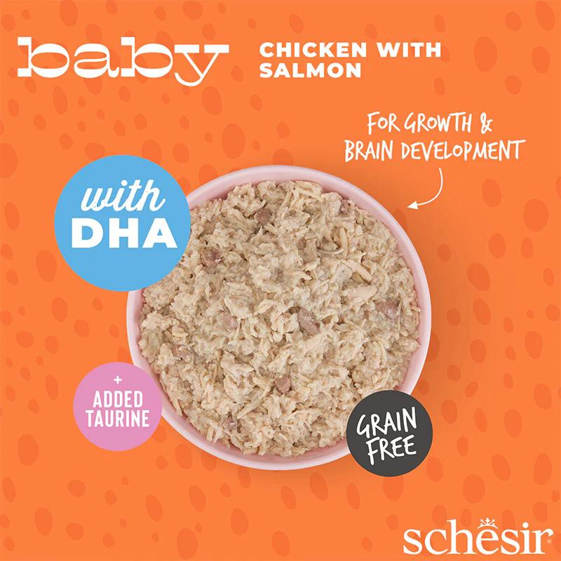 Schesir Baby Kitten Wholefood - Chicken With Salmon 70g