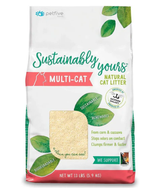 Sustainably Yours Natural Cat Litter - 13lb /5.9 Kgs