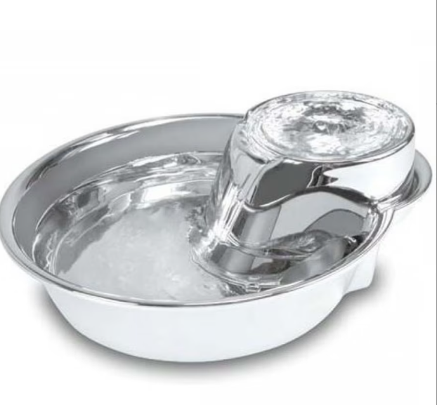 Pioneer Pet Stainless Steel Fountain - Big Max Style 128oz (3.8 L)