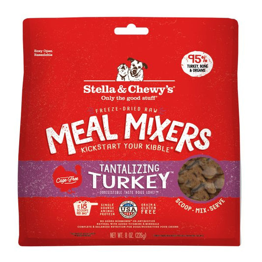 Stella & Chewy's Dog Freeze Dried Tantalizing Turkey Meal Mixers – 8 oz  (227g)