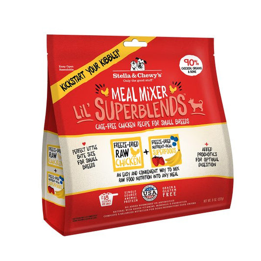 Stella & Chewy's Dog Freeze Dried Chicken Meal Mixer LIL Superblends  8oz -  227g