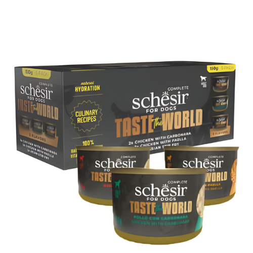 Schesir Taste The World Variety Pack Wet Food for Dogs  (6 x 150 g)