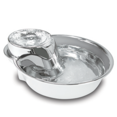 Pioneer Pet Stainless Steel Fountain - Big Max Style 128oz (3.8 L)
