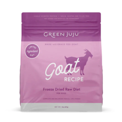 Green Juju Goat Recipe Freeze-Dried Raw Food for Dogs - 14 oz