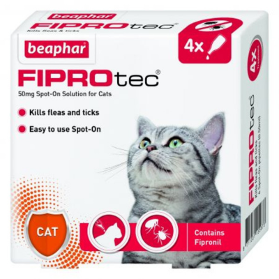 Beaphar Fiprotec Spot On for Cats (Flea & Tick Treatment)