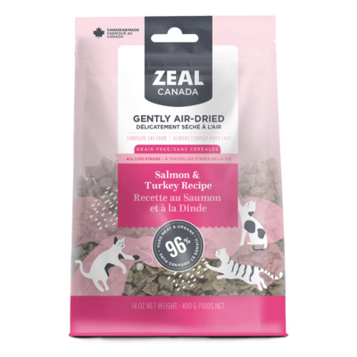 Zeal Gently Air-Dried Salmon and Turkey Recipe for Cats  400g