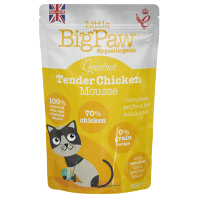 Little BigPaw Gourmet Tender Chicken Mousse Wet Cat Food 85g