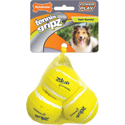 Nylabone Play Tennis Ball Medium, 3 count