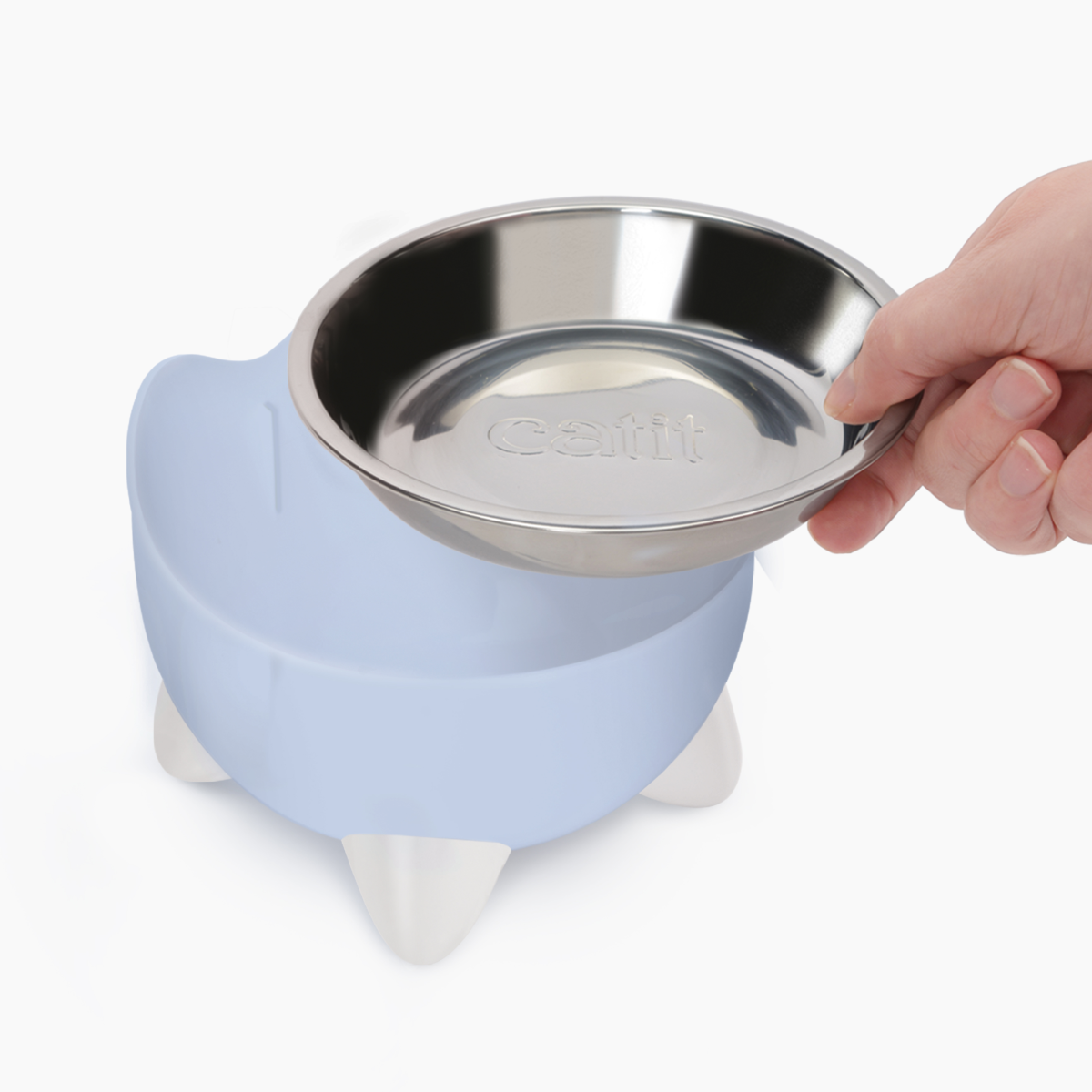 CatIt Pixi Drinking Fountain & Feeding Bowl - Combo Pack