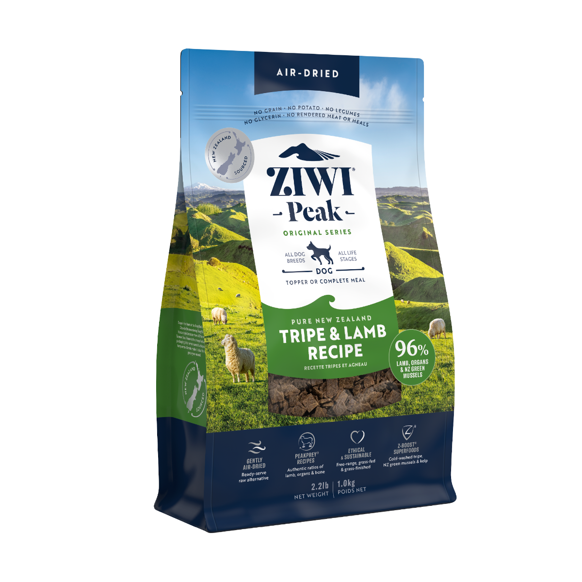 Ziwi Peak Air-Dried Tripe & Lamb Recipe Dry Dog Food