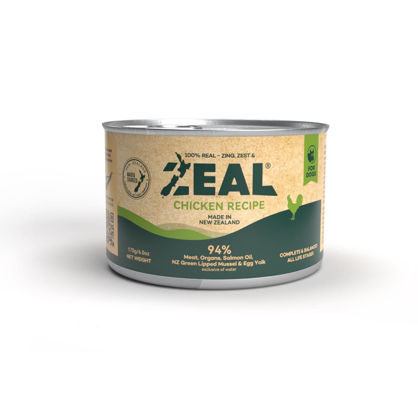 Zeal Grain Free Canned Dog Food – (Chicken Recipe)