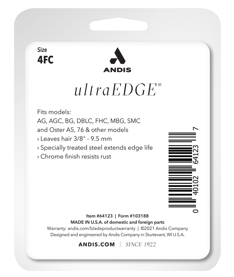 Andis UltraEdge® Detachable Blade, Size 4FC