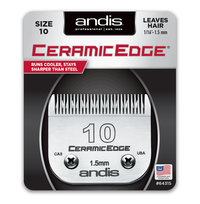 Andis CeramicEdge Detachable Blade, Size 10