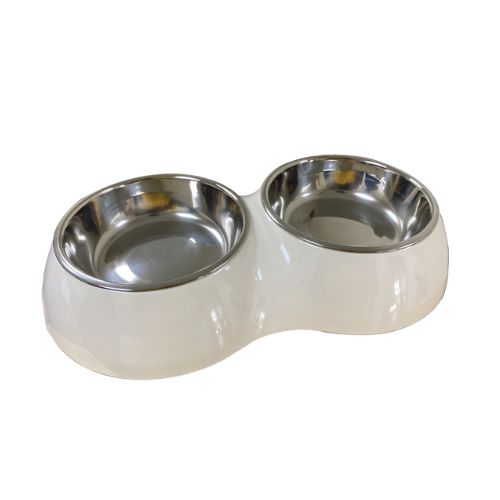 Nutrapet Melamine Double Diner Bowl for Dogs