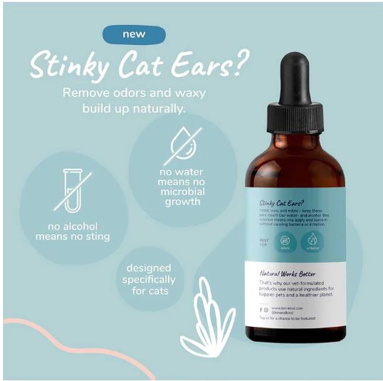 Kin+Kind Natural Kitty Ear Cleaner 118ml