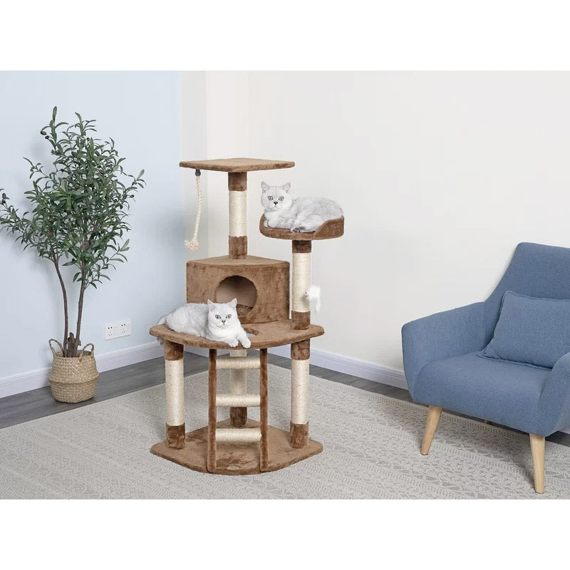 Go Petclub Cat Tree with Ladder & Rope