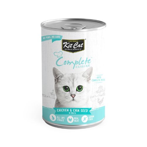 Kit Cat Complete Cuisine Chicken And Chia Seed Wet Food 150g can