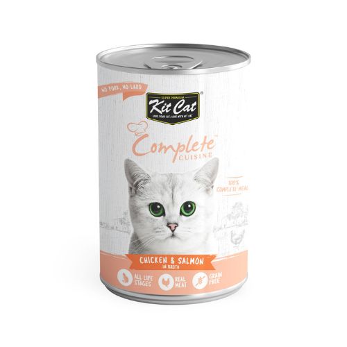 Kit Cat Complete Cuisine Chicken And Salmon Wet Food 150g can