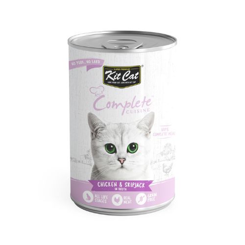 Kit Cat Complete Cuisine Chicken And Skipjack Wet Food 150g can