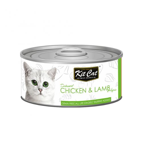 Kit Cat Deboned Chicken & Lamb Aspic Wet Food 80g can