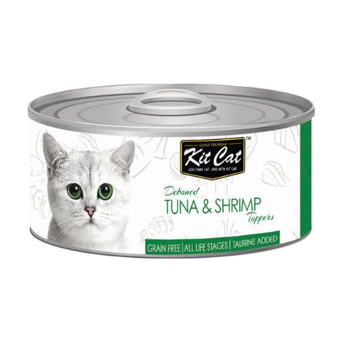 Kit Cat Deboned Tuna & Shrimp Toppers Wet Food 80g can