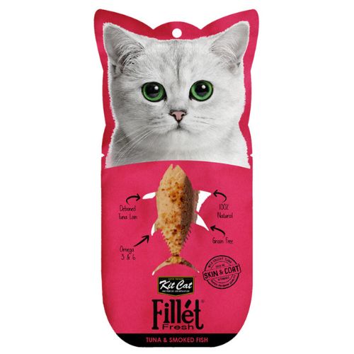 Kit Cat Fillet Fresh Tuna And Smoked Fish Treats 30g