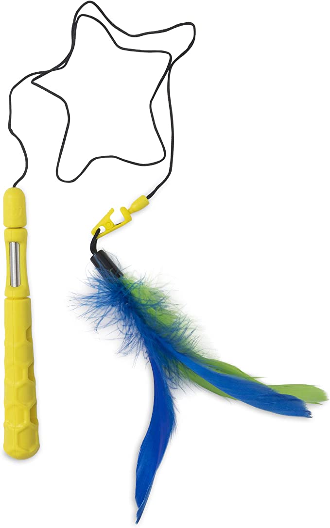 Petmate JW Cat Telescopic Flutter-ee Feathers Wand