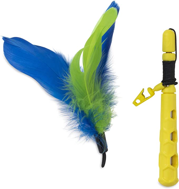 Petmate JW Cat Telescopic Flutter-ee Feathers Wand