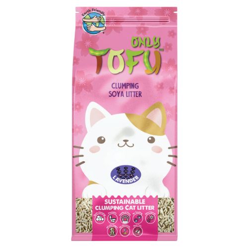 Nutrapet Tofu Clumping Cat Litter - Lavender Sticks 7 Liters